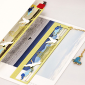 梦长安金属黄铜直尺书签古典中国风毕业纪念品礼物创意学生用文具