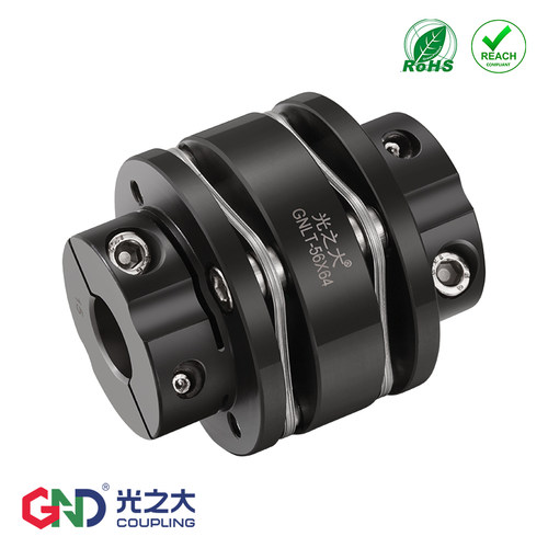 DBN16钢台阶式双膜片联轴器GNLT45号钢伺服电机大扭矩丝杆连轴器