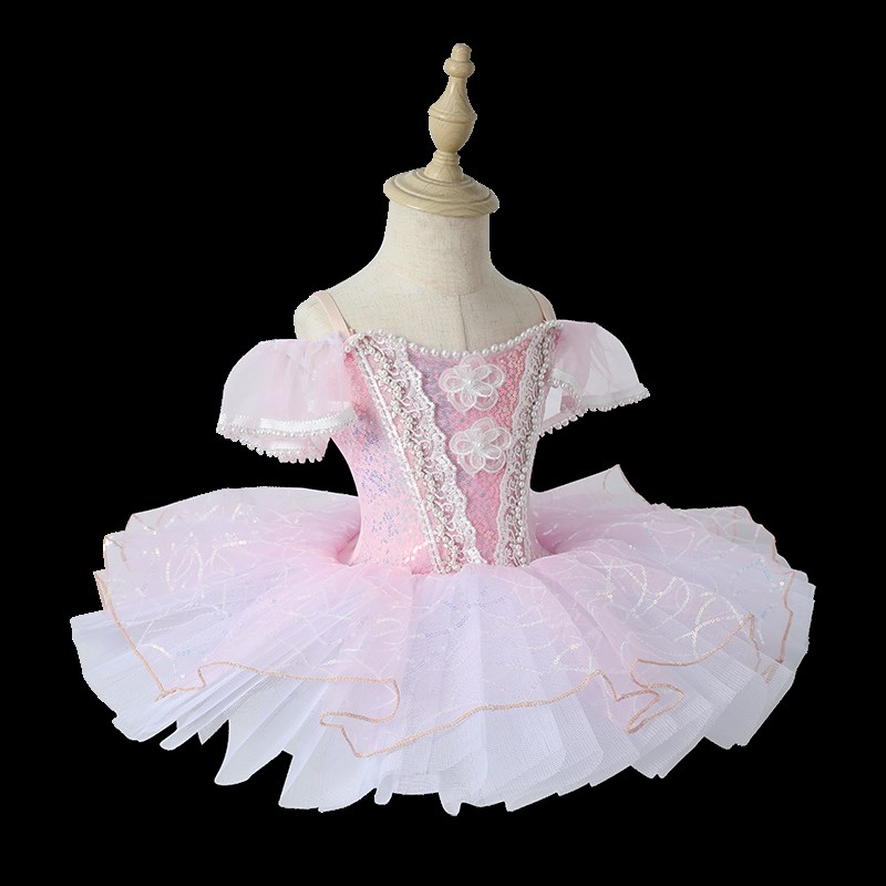 新款儿童芭蕾舞裙演出服亮片蓬蓬裙女童连衣裙舞蹈服表演舞台服装