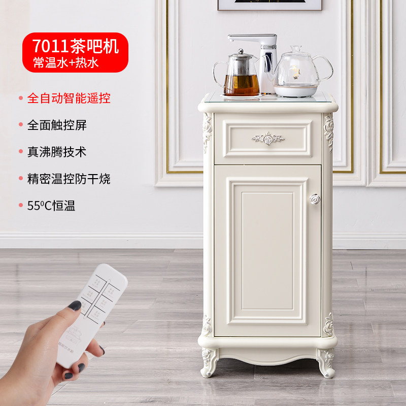 欧式实木茶吧机家用立式饮水机笛浪智能饮水柜茶水柜全自动上水