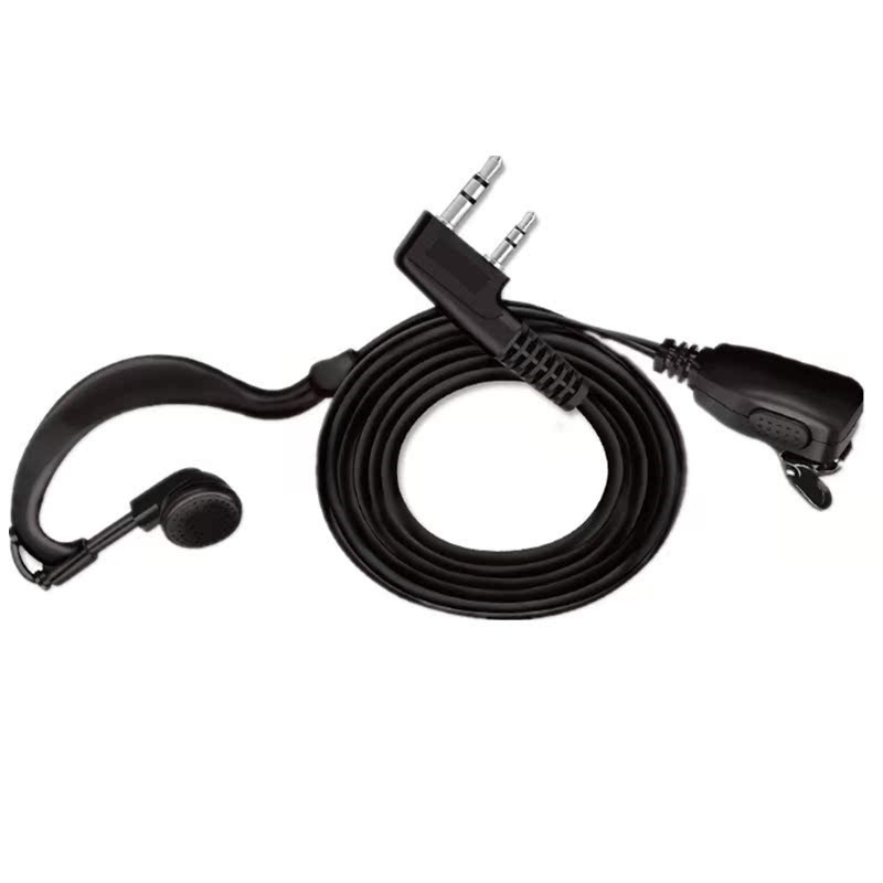 欧标通信兵A511/A85对讲机耳机优质粗线耳麦通用K头耐拉耳挂式M头