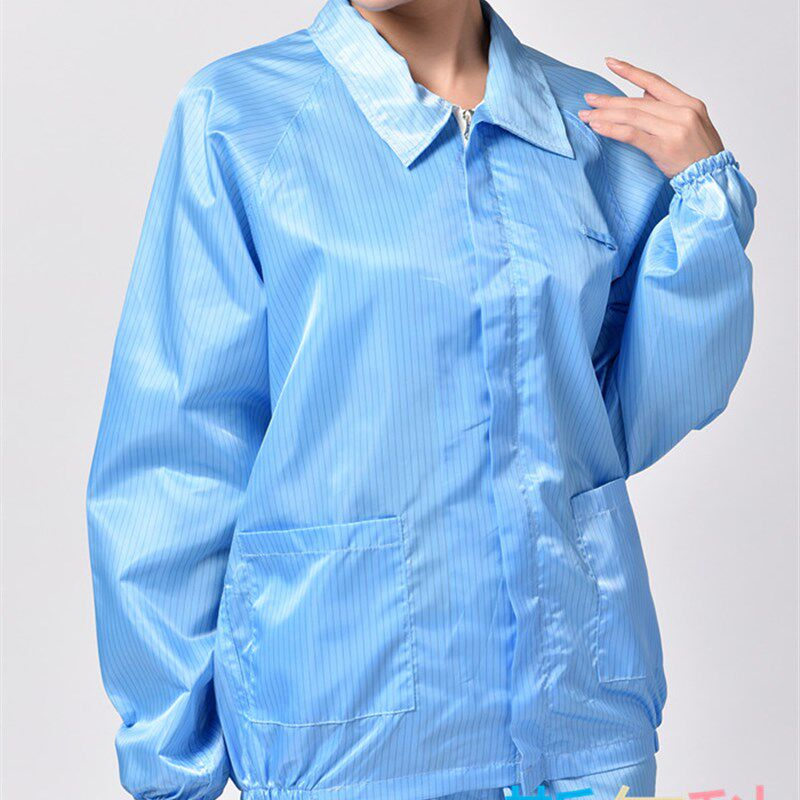 包邮 防静电夹克 翻领上衣 净化服 防静电工作服无尘衣夹克不含裤