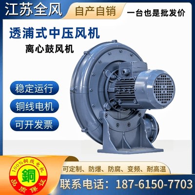 透浦式风机CX-75SA  CX-100A CX-125A CX-150A江苏全风中压鼓风机