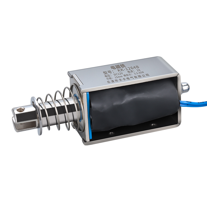 贯穿推拉式小微型直流电磁铁推杆伸缩强力吸合开关6V12V24V长行程