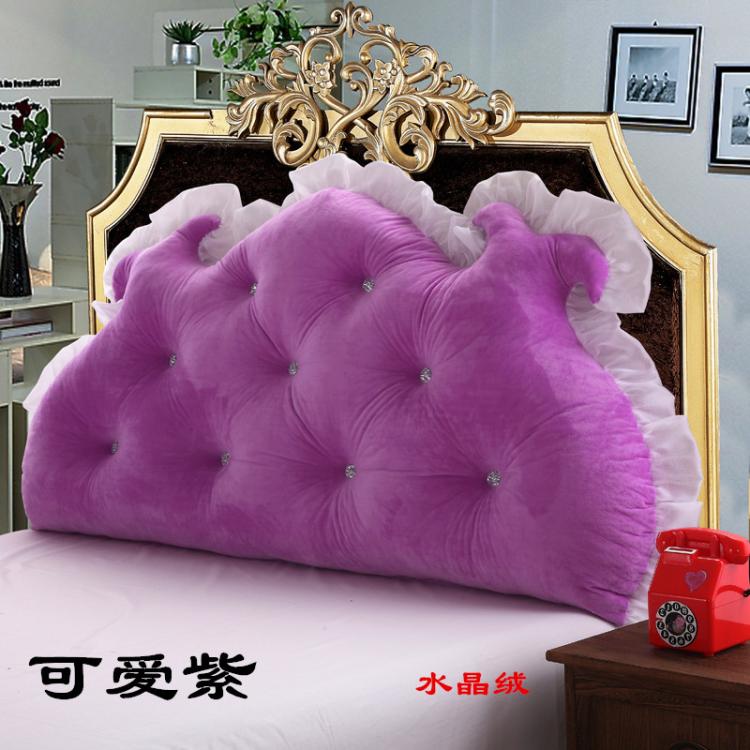 韩式田园公主蕾丝床头大靠 双人情侣床上软包靠垫靠背含芯可拆洗