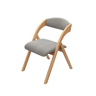 新款折叠椅子靠背椅实木色软包坐垫休闲简易儿童学习椅小午休单人
