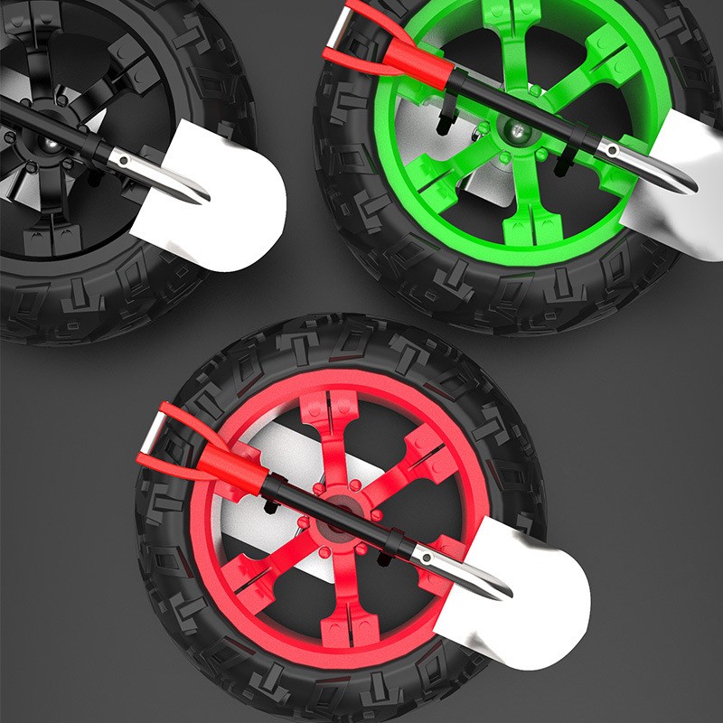 电动车机车装饰配件汽车可爱创意车贴国旗小备胎摩托车后备箱饰品