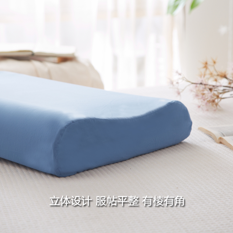 60支全棉水洗棉泰国乳胶枕套定制 60x40记忆50x30枕头套定做