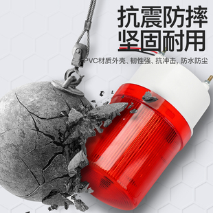 LED声光警示灯LTE 警报灯报警器闪烁爆闪灯220V24V12V 1101J旋转式