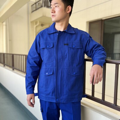 纯棉工作服套装男秋冬厂服耐磨厚帆布国家电网电力电焊工地劳保服