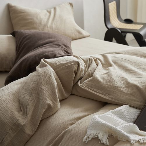 A类全棉双层纱被套 2024新款纯棉双人220x240纱布被罩200x230cm