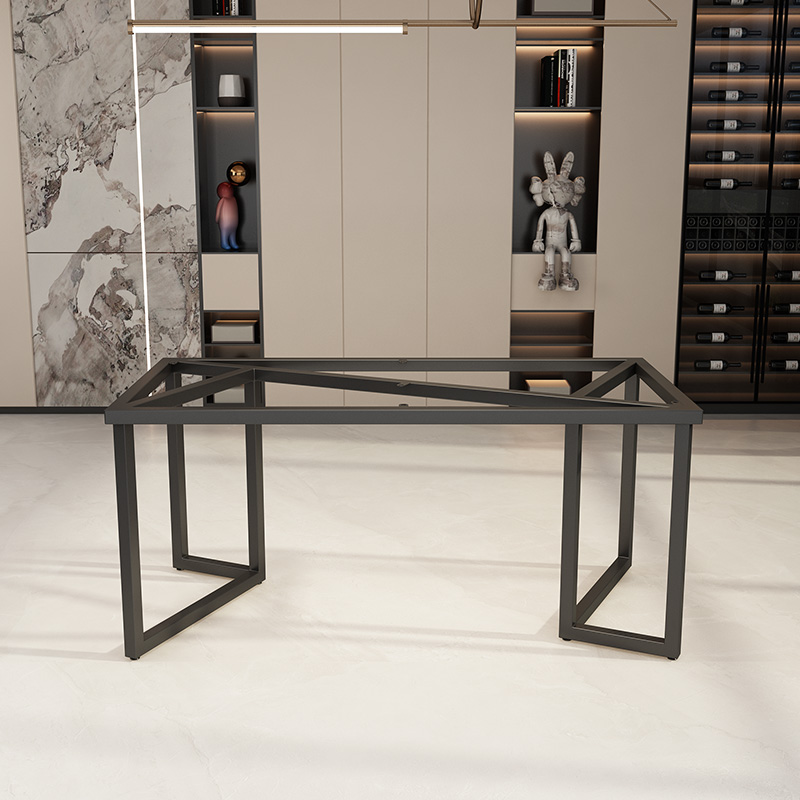 铁艺不锈钢架子大理石桌腿岩板桌脚书桌支架茶几脚餐桌脚办公桌腿