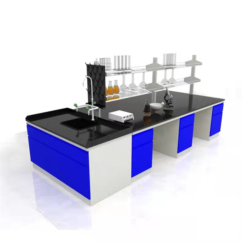 钢木实验台化验室化验台全钢中央台边台理化板实验室试验台实验桌