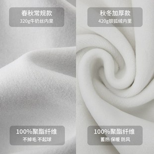 灰色卫衣女花灰连帽美式厚重磅白色加厚即墨秋冬加绒套装2023新款