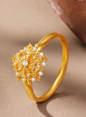 「原创首发」橙光黄金色戒指