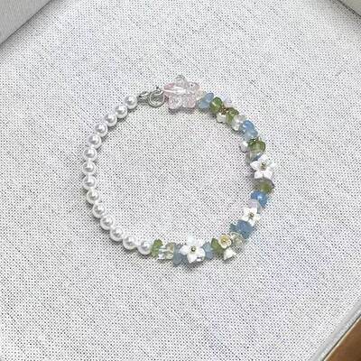 花藤手链串珠花朵精致甜美高颜值