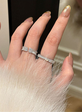 新款日系繁星镶嵌锆石戒指