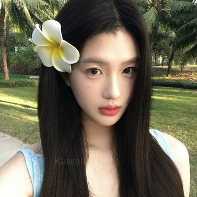 赵露思同款海边鸡蛋花发夹