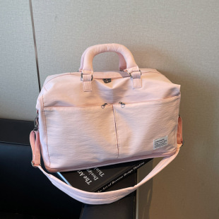 短途旅行包女轻便高颜值时尚大容量可挂行李箱可折叠收纳袋行李包