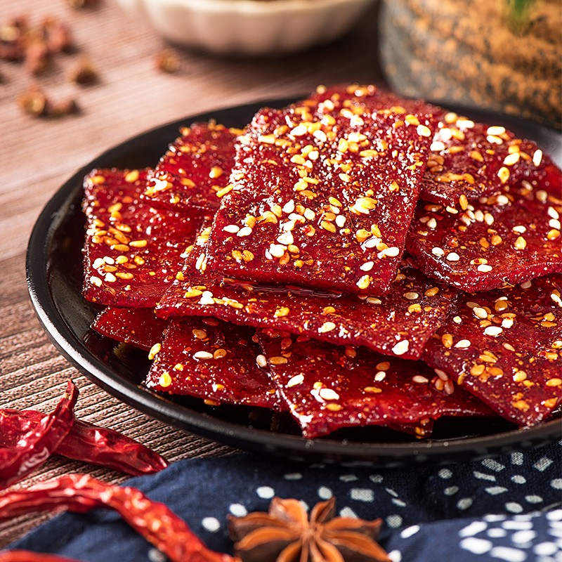 三只松鼠蜀香肉脯100g靖江特产