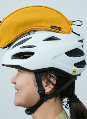 犀牛漫步自行车头盔包香蕉包黄色骑行包便携斜跨包创意