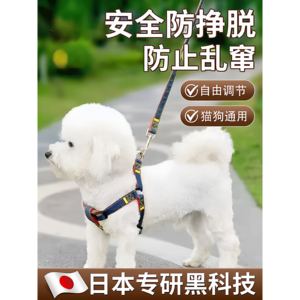 狗狗牵引绳胸背带防挣脱遛狗绳