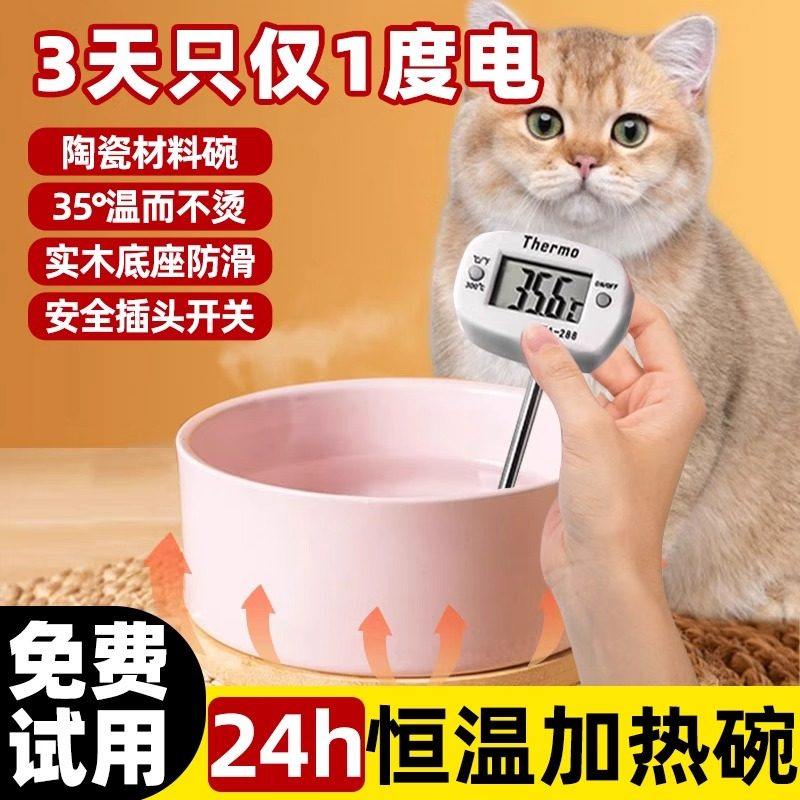猫咪饮水机恒温加热水碗酸奶机宠物喝水陶瓷猫碗狗狗保温实木底座,宠物/宠物食品及用品,猫狗碗/慢食碗,淘宝优惠券,粉丝福利购,淘宝优惠卷