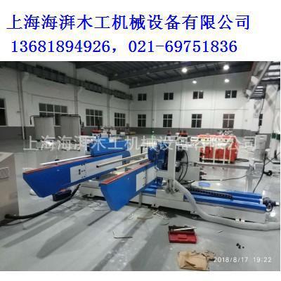 嘉兴实塑板材双端自动开槽机价格，护墙板开槽加工视频