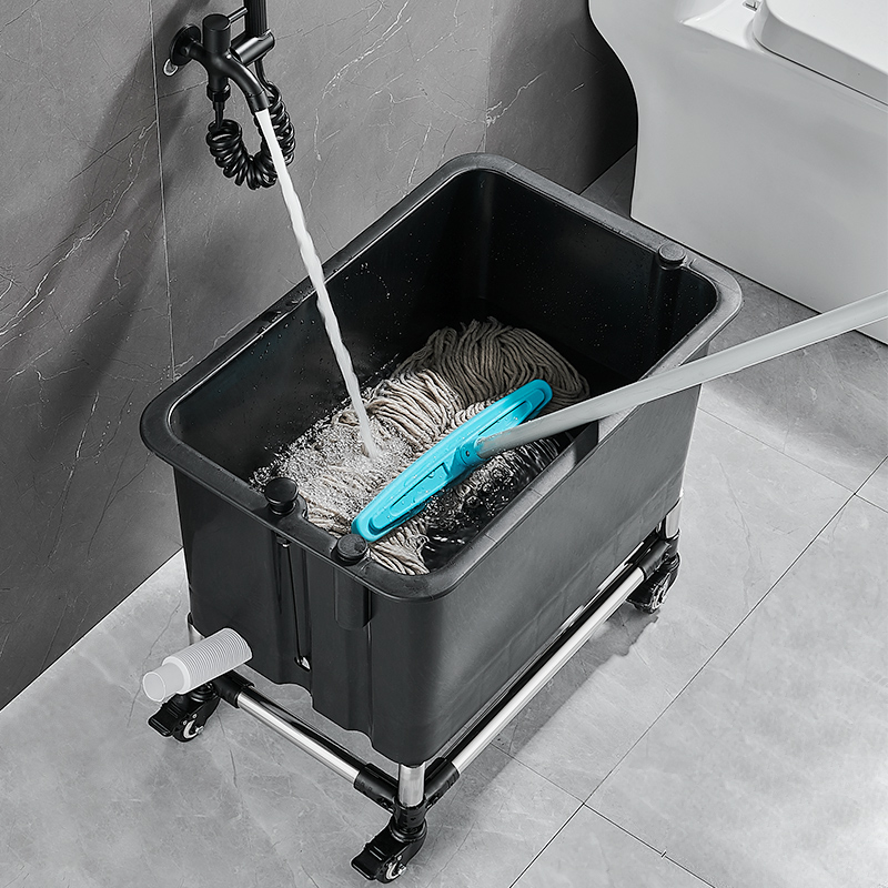 加高移动洗拖把池阳台洗拖布地盆卫生间墩布商用大号加深水池新款
