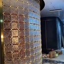 玻璃砖隔断墙水晶挂片屏风透明方形彩色水晶砖别墅客厅卫生间