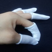 纯棉手指套 无尘棉布手指套 劳保手指套 布指套 防静电手指套