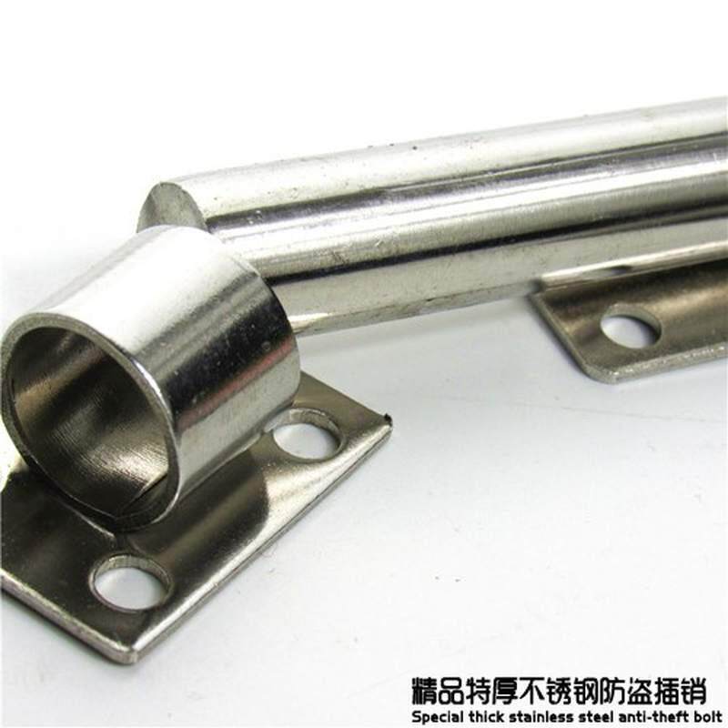 特厚加大号大门不锈钢防盗插销 挂锁左右插销 明装门栓车库门闩