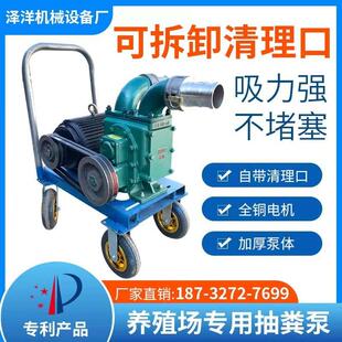 带清理口抽粪泵家用养殖场粪池专用污水泵无堵塞抽水泵泥浆排污泵