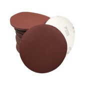 植绒砂纸片5寸圆盘自粘式 砂纸圆形4寸漆面抛光片100角磨机打磨片