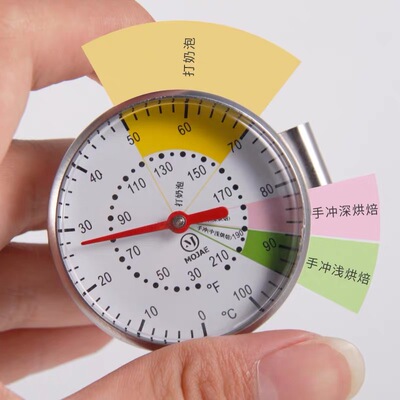 咖啡温度计手冲咖啡壶测水温打奶泡温度器牛奶水温针笔挂式温度计