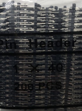 单排针 5.08MM排针1x20PIN 1x40排针 19MM针总长度 (200只)