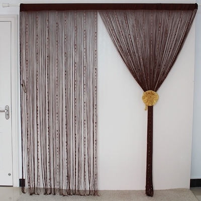 韩式水晶线帘隔断珠帘门帘加密帘装饰挂帘玄关帘子客厅成品防蚊