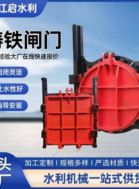 供应水利工程铸铁闸门镶铜铸铁闸门方形闸门圆形闸门渠道铸铁闸门