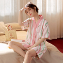 新款 Cimic 女家居服可外穿套装 Kiss睡衣夏天云朵棉卡通短袖 短裤