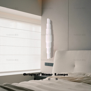 现代简约西班牙云石壁灯法式轻奢设计师客厅背景墙壁灯卧室床头灯