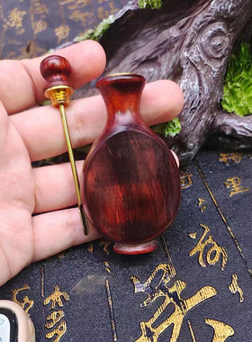 小叶紫檀木雕鼻烟壶鼻烟木制品民间特色手工艺家居精木工艺品