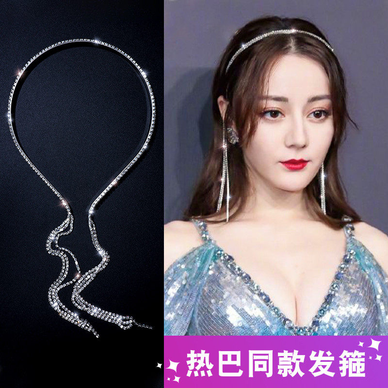 流苏发箍女百搭韩国气质水钻假耳发饰