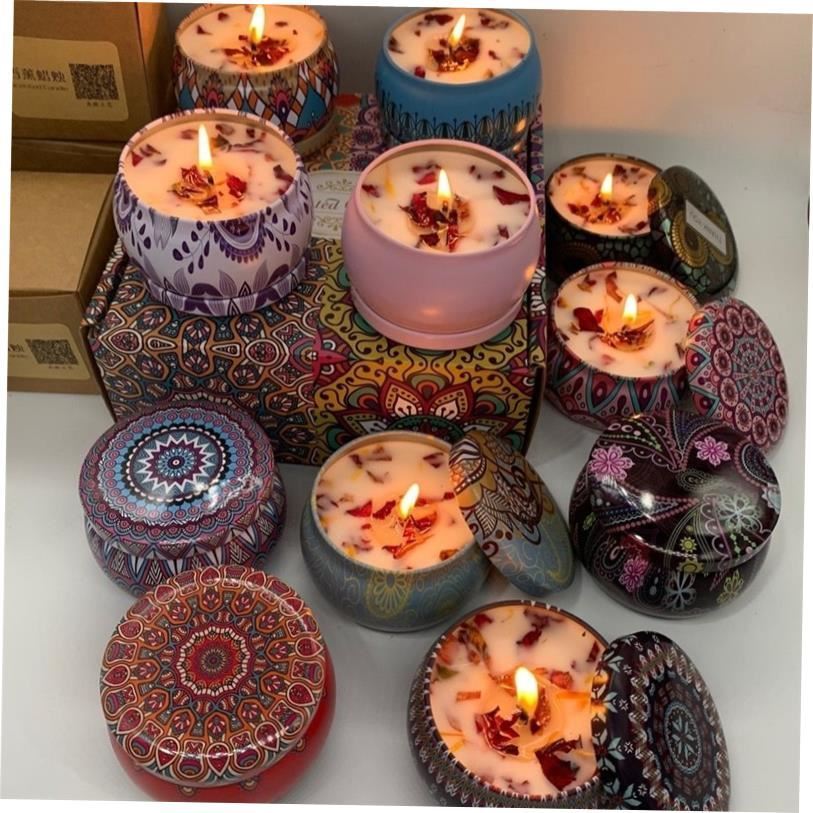 Essential Oil Scented Candles Smoked Incense Fragrance Sleep