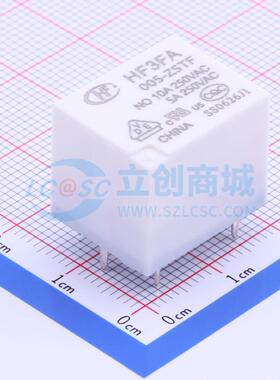 功率继电器 HF3FA/005-ZSTF 插件,15.2x19mm 5 5V 电子元器件配单