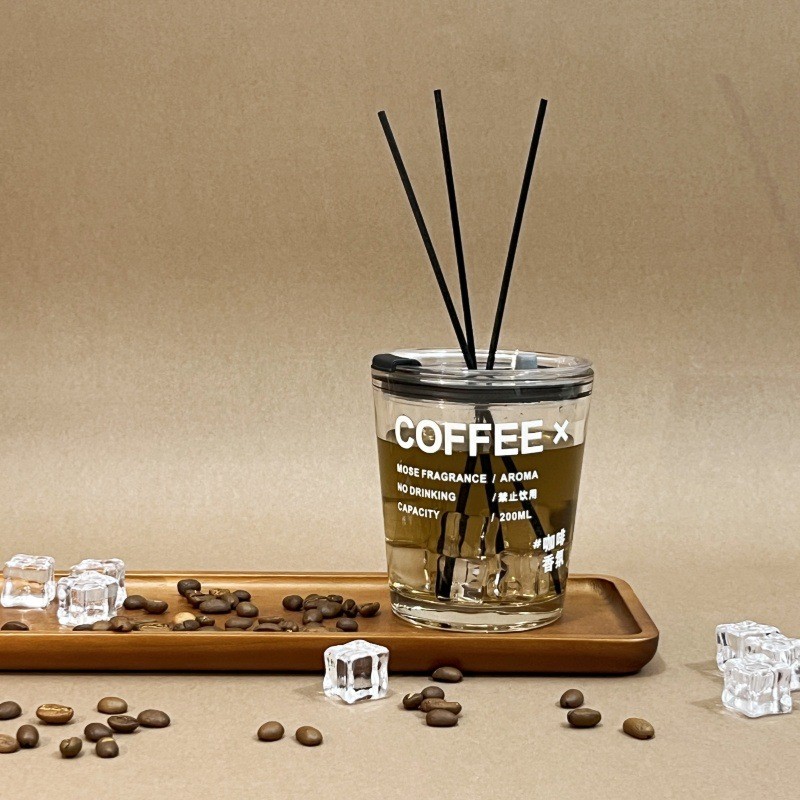 美式拿铁咖啡店无火香薰精油卧室内持久留香家用房间小众高级摆件