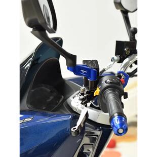 适用豪爵UHR150后视镜加高外移支架 改装增高配件 倒视镜座M8支架