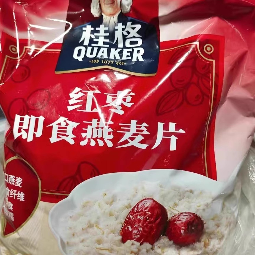 桂格红枣即食燕麦片1.15千克高膳食纤维营养美味早餐食品代餐营养
