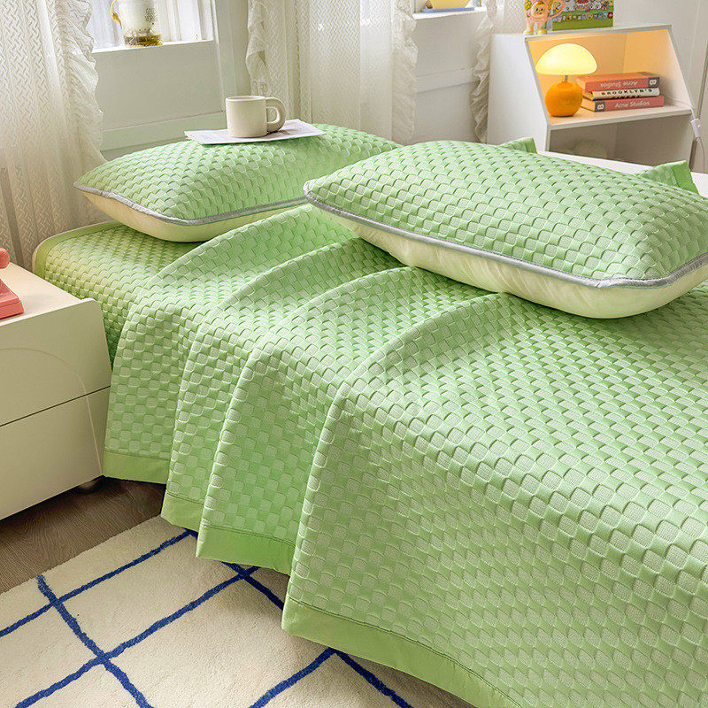 夏季冰豆豆空调席家用可水洗折叠软席单人冰丝凉席三件套子夏凉垫,床上用品,凉席/草席/麻席,淘宝优惠券,粉丝福利购,淘宝优惠卷