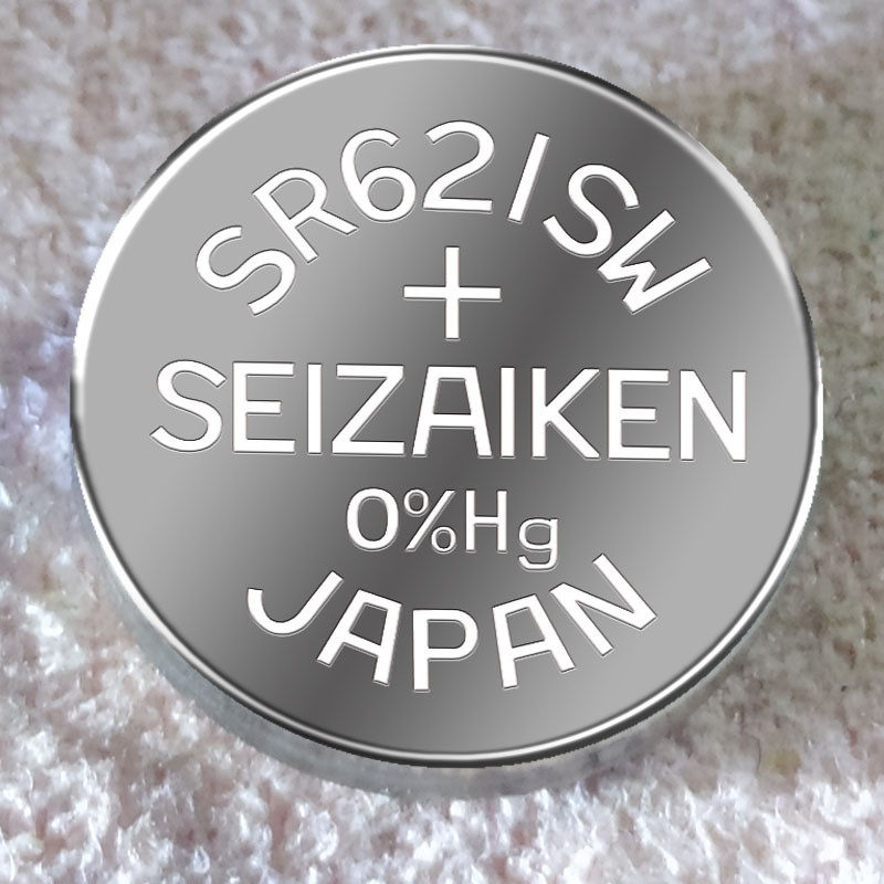 SEIZAIKEN精工SR621SW/364高电量进口无汞氧化银手表纽扣高品质电池赫格