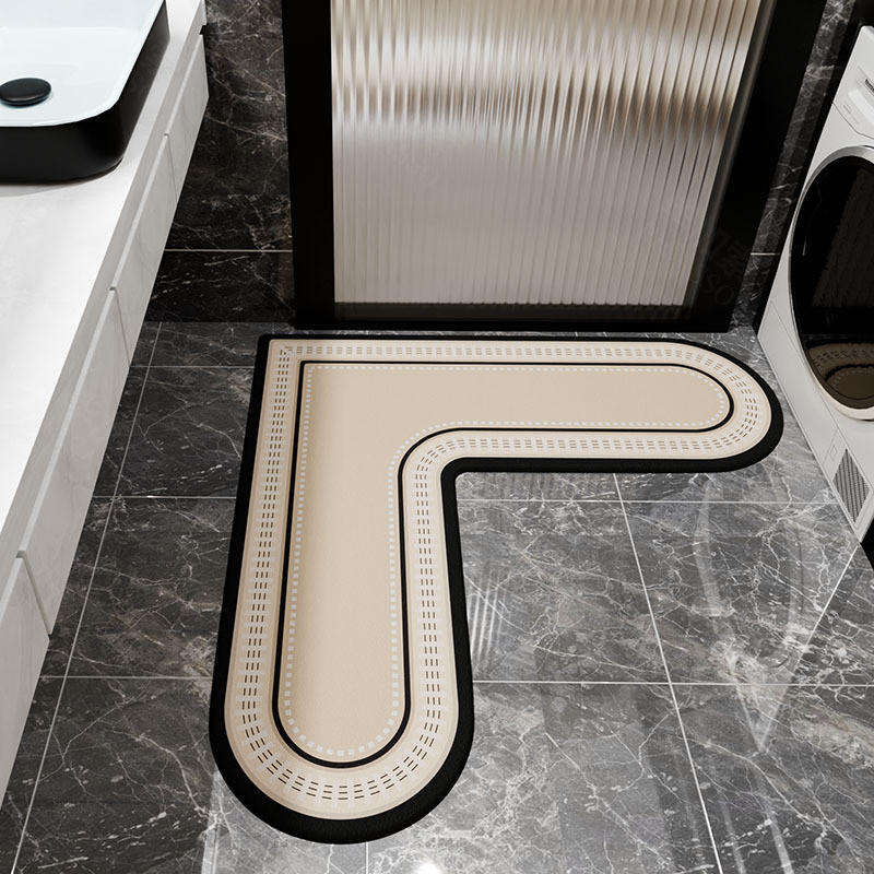 l型地垫拐角浴室门口吸水垫卫生间洗手台下防滑脚垫厕所进门地毯